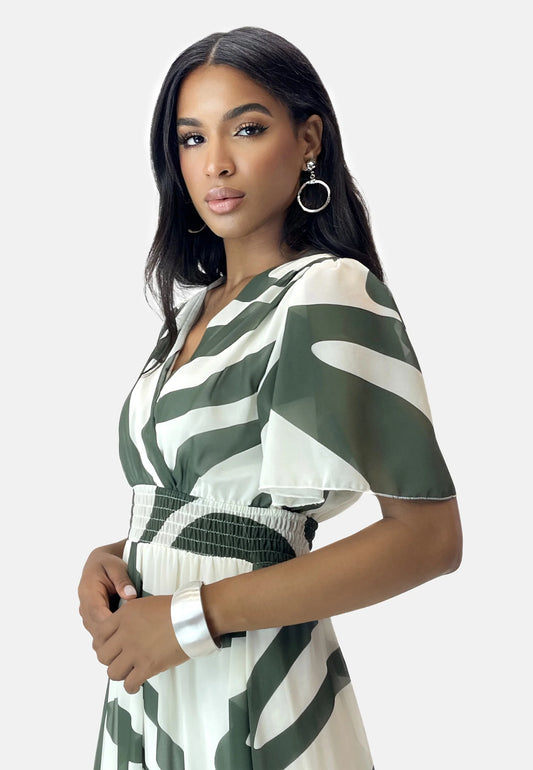 Tamara | Robe longue verte