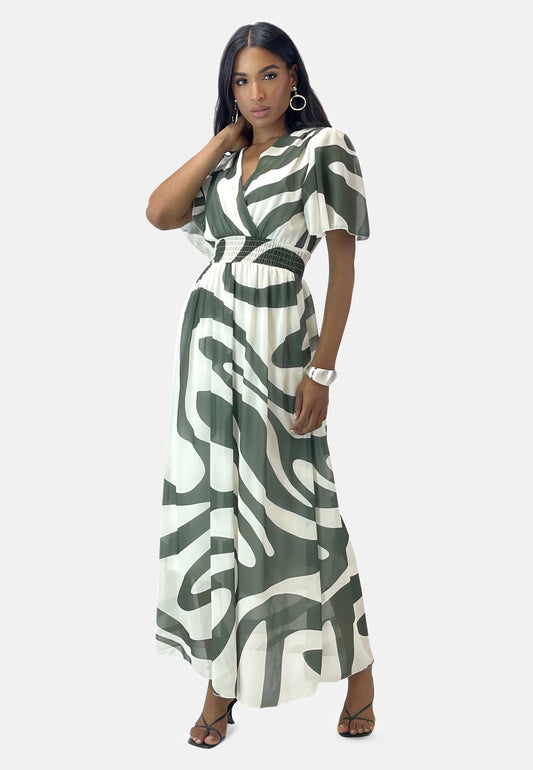 Tamara | Robe longue verte