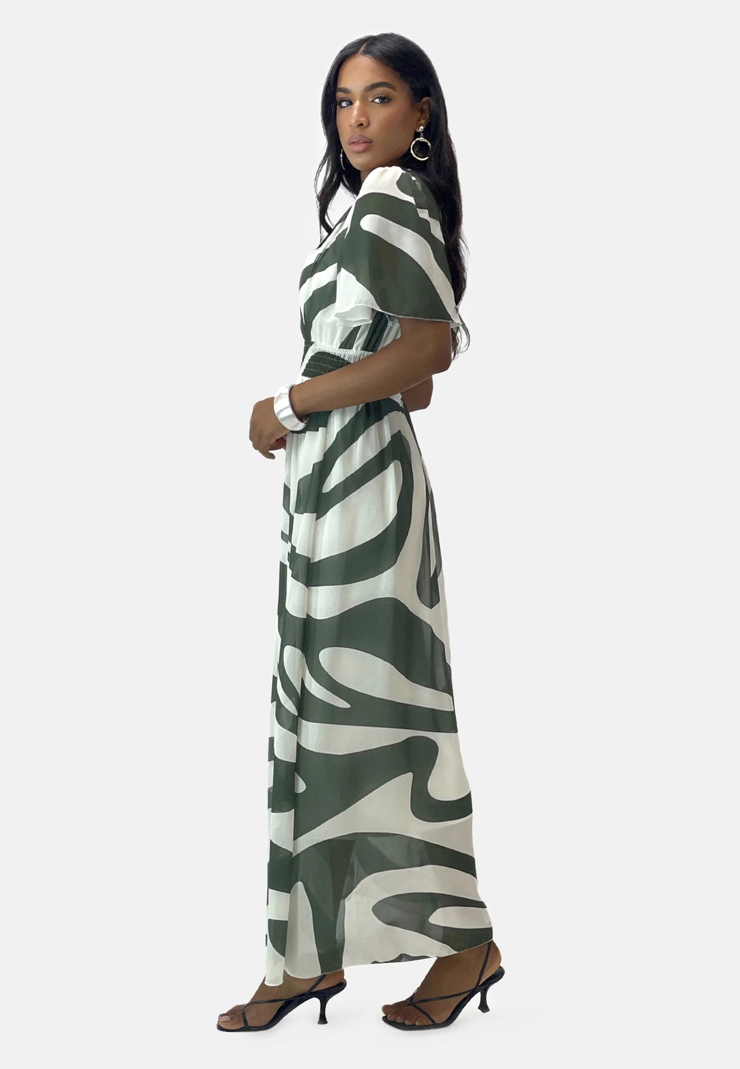 Tamara | Robe longue verte